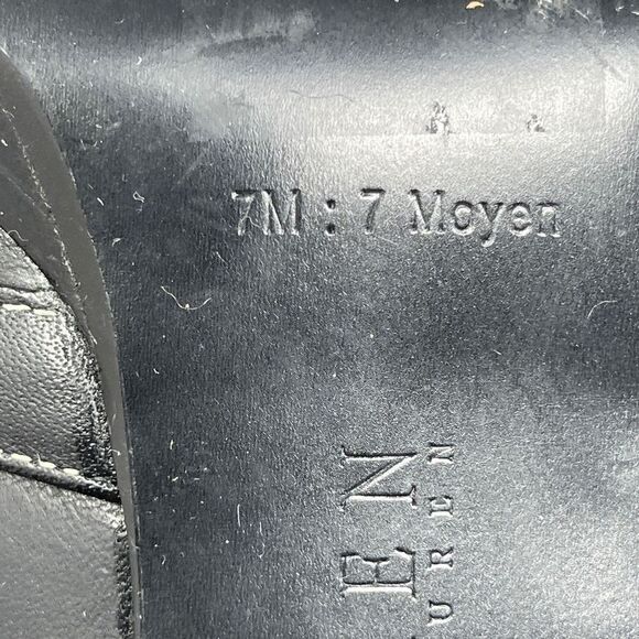 Lauren Ralph Lauren Women's Stiletto Heels Slip On Pumps Black Leather Size 7M - Picture 9 of 10